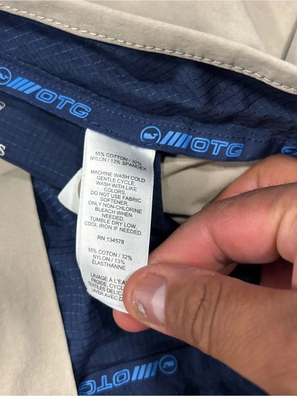 Vineyard Vines OTG Shorts Men's 46B Khaki 10
